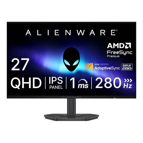 Monitor 27" Dell AW2726DL Alienware Gaming WQHD IPS 280Hz 1ms HDMI/DP FreeSync Premium HDR10