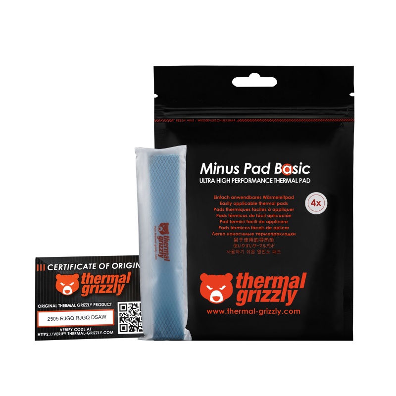 Thermal Pad Minus Pad Basic Thermal Grizzly - 120x20x1.5 mm 4pcs