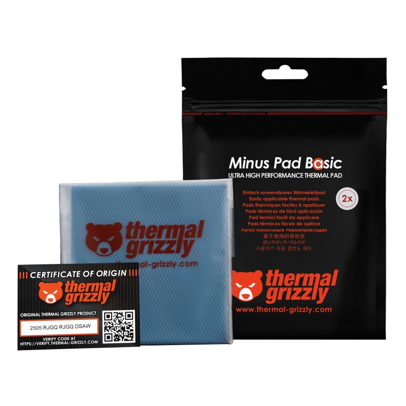 Thermal Pad Minus Pad Basic Thermal Grizzly - 100x100x0.5 mm 2pcs