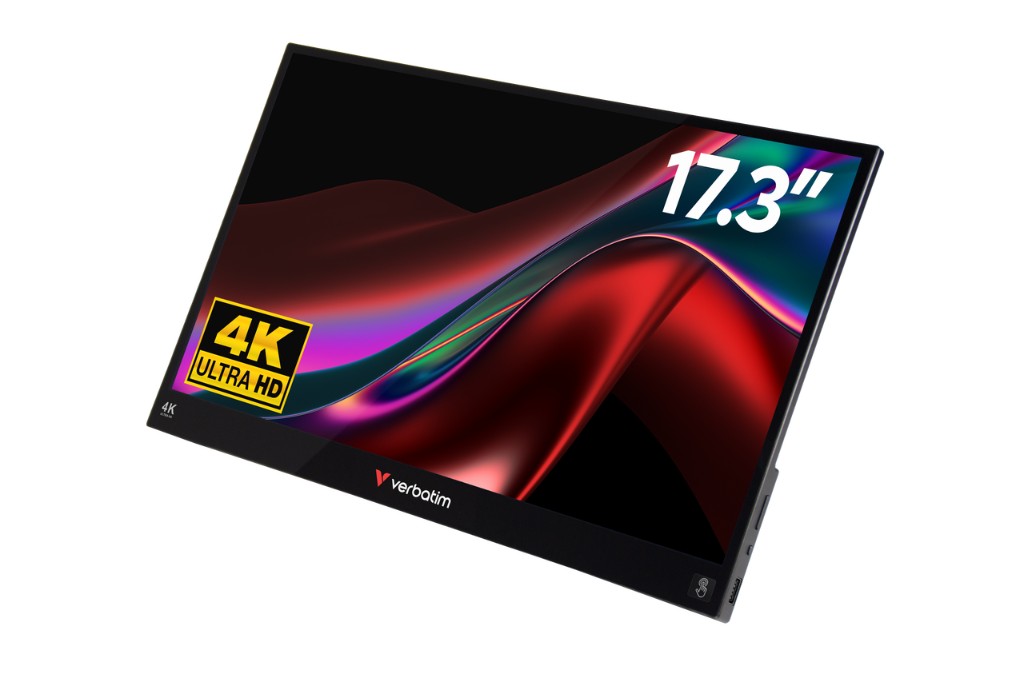 Monitor 17.3” Verbatim Portable Touchscreen Ultra HD 4K, IPS, USB-C,USB,HDMI,Headphone Jack