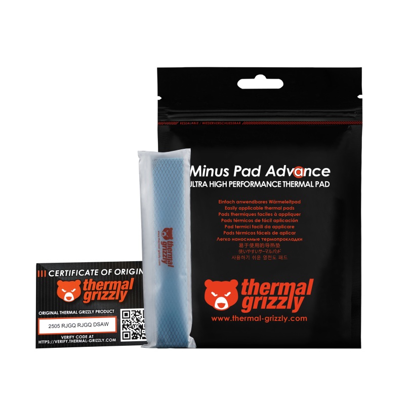 Thermal Pad Minus Pad Advance Thermal Grizzly - 120x20x2 mm 4pcs