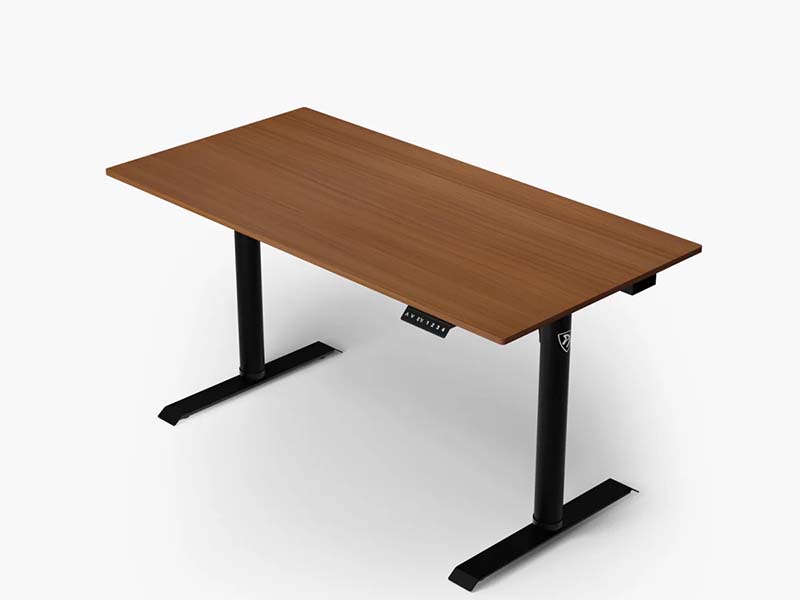Gaming Desk Arozzi Arena Nordico Electric Height Adjustment w/Full-surface Mouse Pad Black Walnut