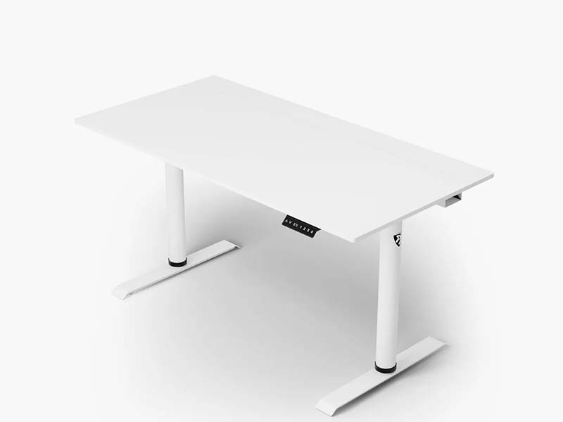 Gaming Desk Arozzi Arena Nordico Electric Height Adjustment w/Full-surface Mouse Pad White