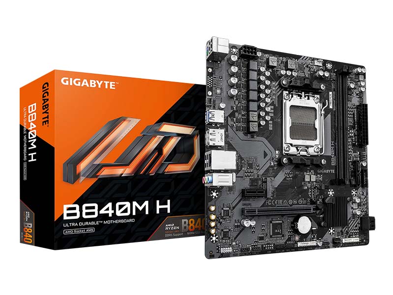 MB Gigabyte B840M H AM5 DDR5 7200MHz OC M.2/USB3.2/PCIe 4.0/GBit/HDMI/DP