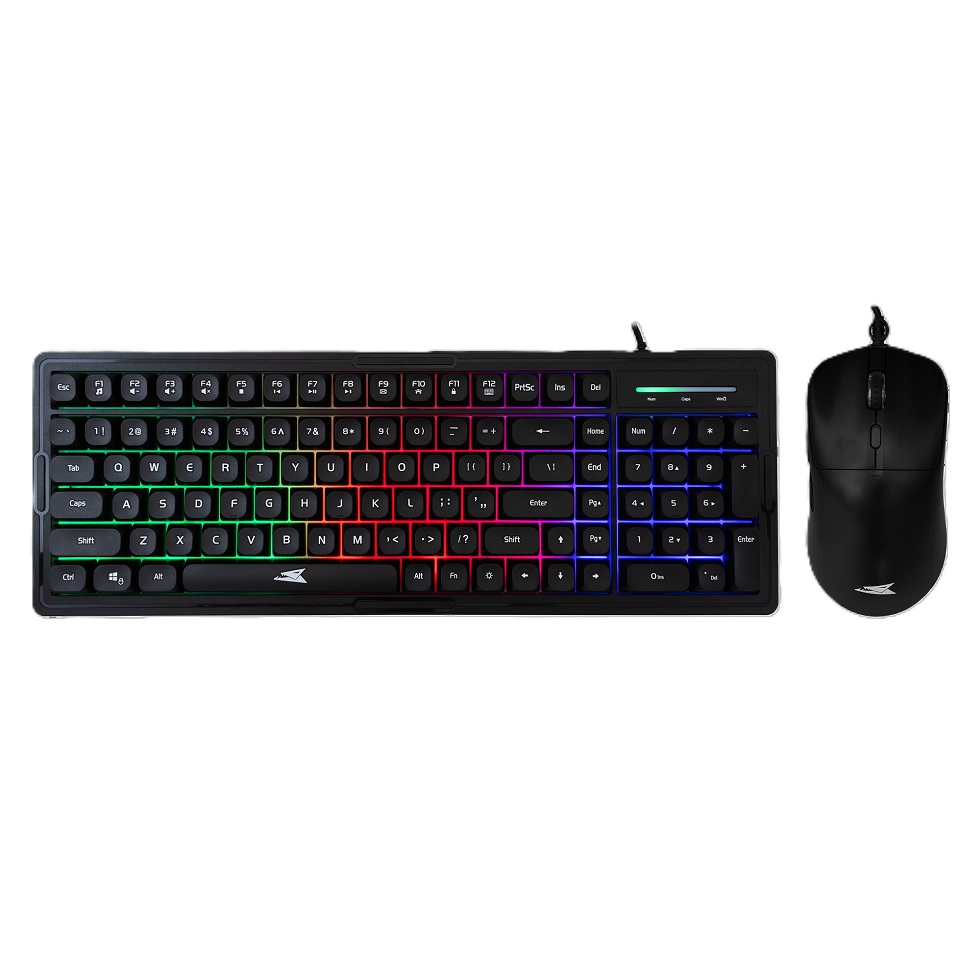 Gaming Set Baracuda Orca Combo Keyboard + Mouse Black
