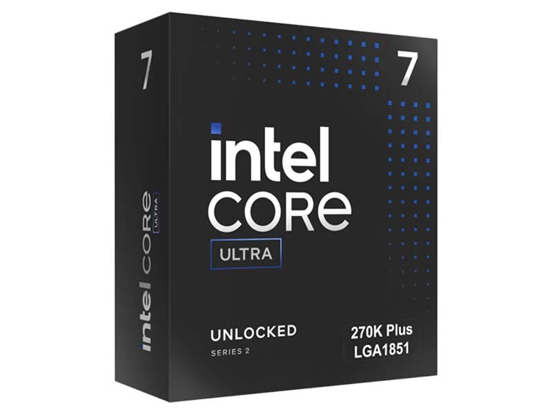 CPU Intel Core Ultra 7 270K Plus Arrow Lake 24-Core E3.2GHz/P3.7GHz LGA1851 40MB BOX w/o Cooler