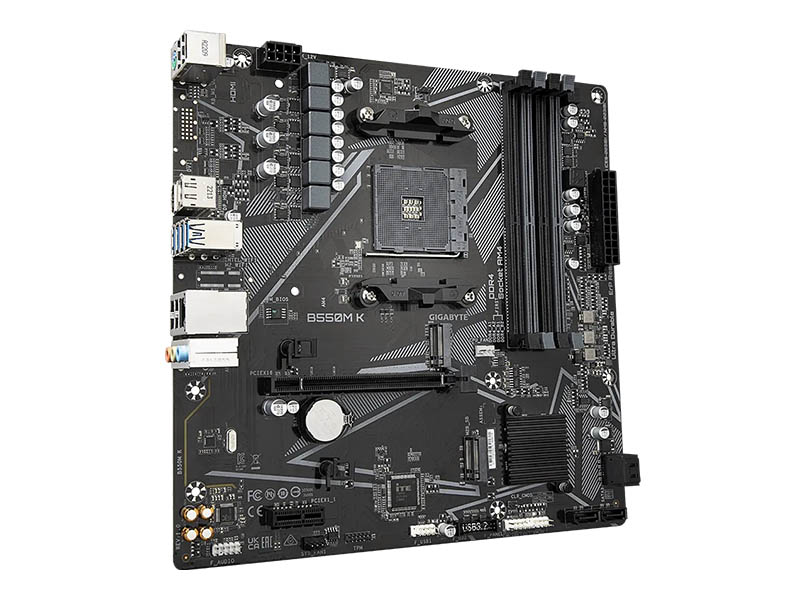 MB Gigabyte B550M K AM4 DDR4 4733MHz OC/2xM.2/Gbit LAN/USB3.2/PCIe 4.0/HDMI