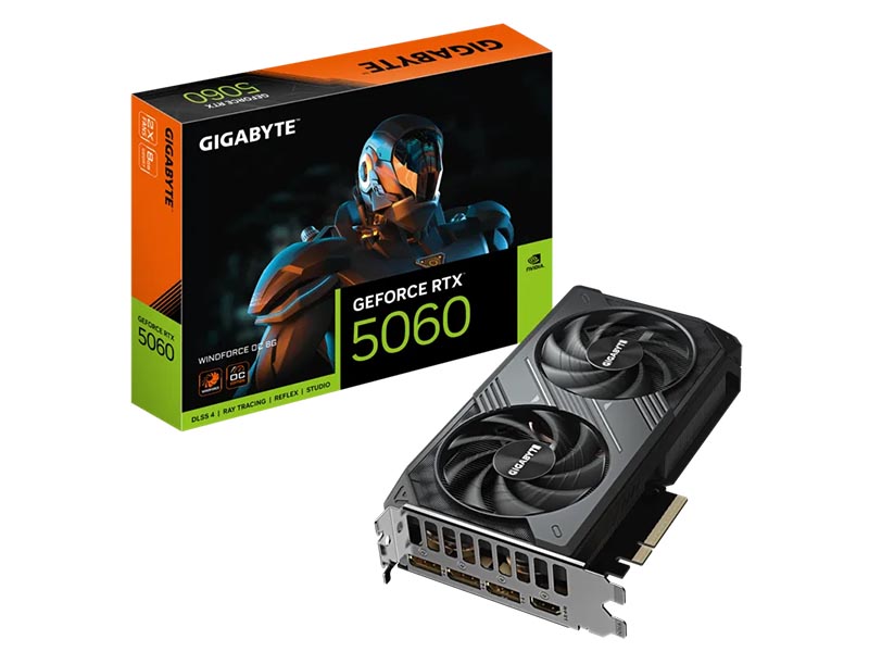 Gigabyte GeForce RTX 5060 WINDFORCE OC 8GB GDDR7 HDMI/3xDP/DX12U/PCIe 5.0