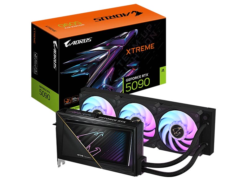 Gigabyte AORUS GeForce RTX 5090 XTREME WATERFORCE 32GB GDDR7 HDMI/3xDP/DX12U/PCIe 5.0/WINDFORCE 3X