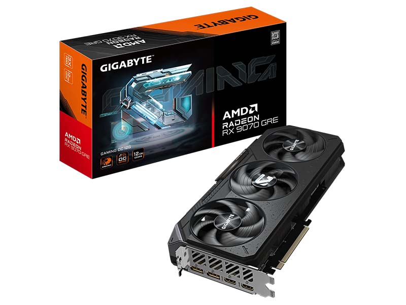 Gigabyte Radeon RX 9070 GRE GAMING OC 12GB GDDR6/2xHDMI 2.1b/2xDP 2.1a/DX12U/PCIe 5.0/WINDFORCE 3X