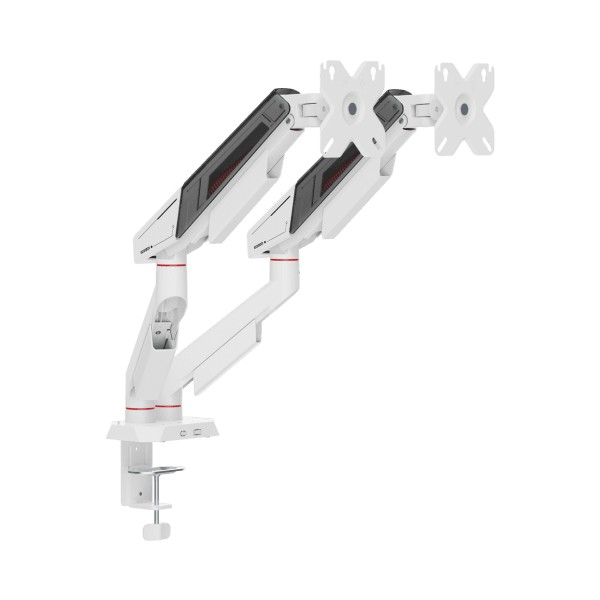 Monitor Desktop Stand White Shark GMS-3210 KHUFU-II / 2 Monitors