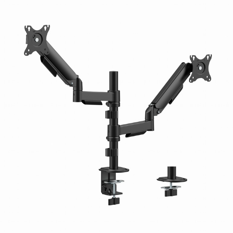 Monitor Desktop Stand Gembird MA-DA2P-02 for 2 Monitors Black