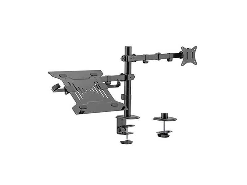 Monitor Desktop Stand Gembird for 1 Monitor and 1 Laptop Black