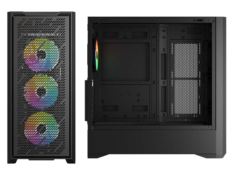 Desktop PC Atom Gaming v6 Ryzen 5 8400F/16GB/500GB NVMe SSD/RTX 3050 6GB Black