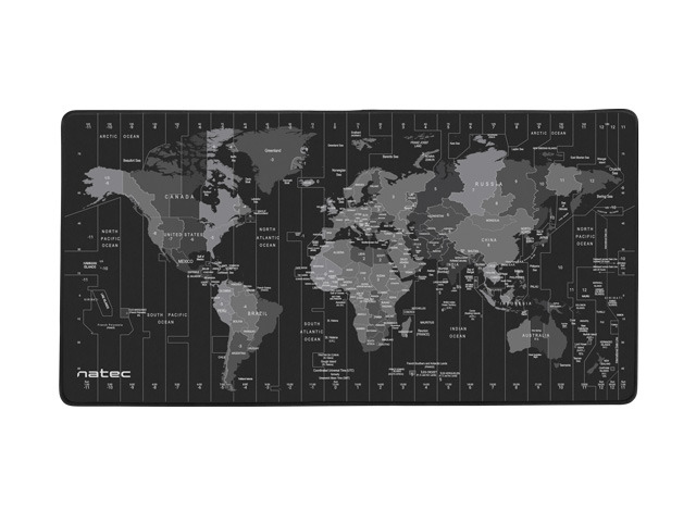 Mouse Pad Natec Time Zone Map Maxi 800x400mm