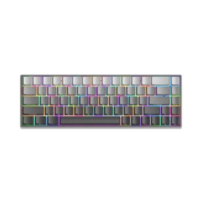 Keyboard White Shark Gaming Nunchaku Mechanical RGB Gray Gradient Blue Switch
