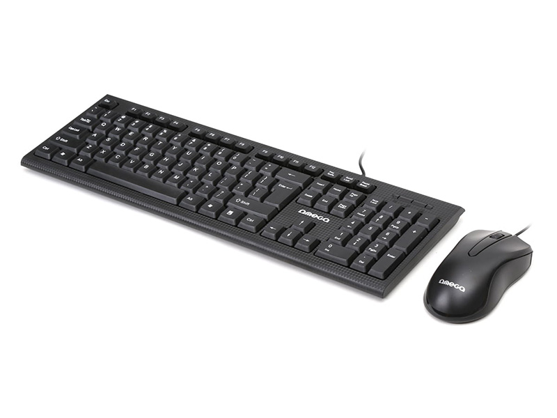 Keyboard Omega OKM09B w/Mouse Black