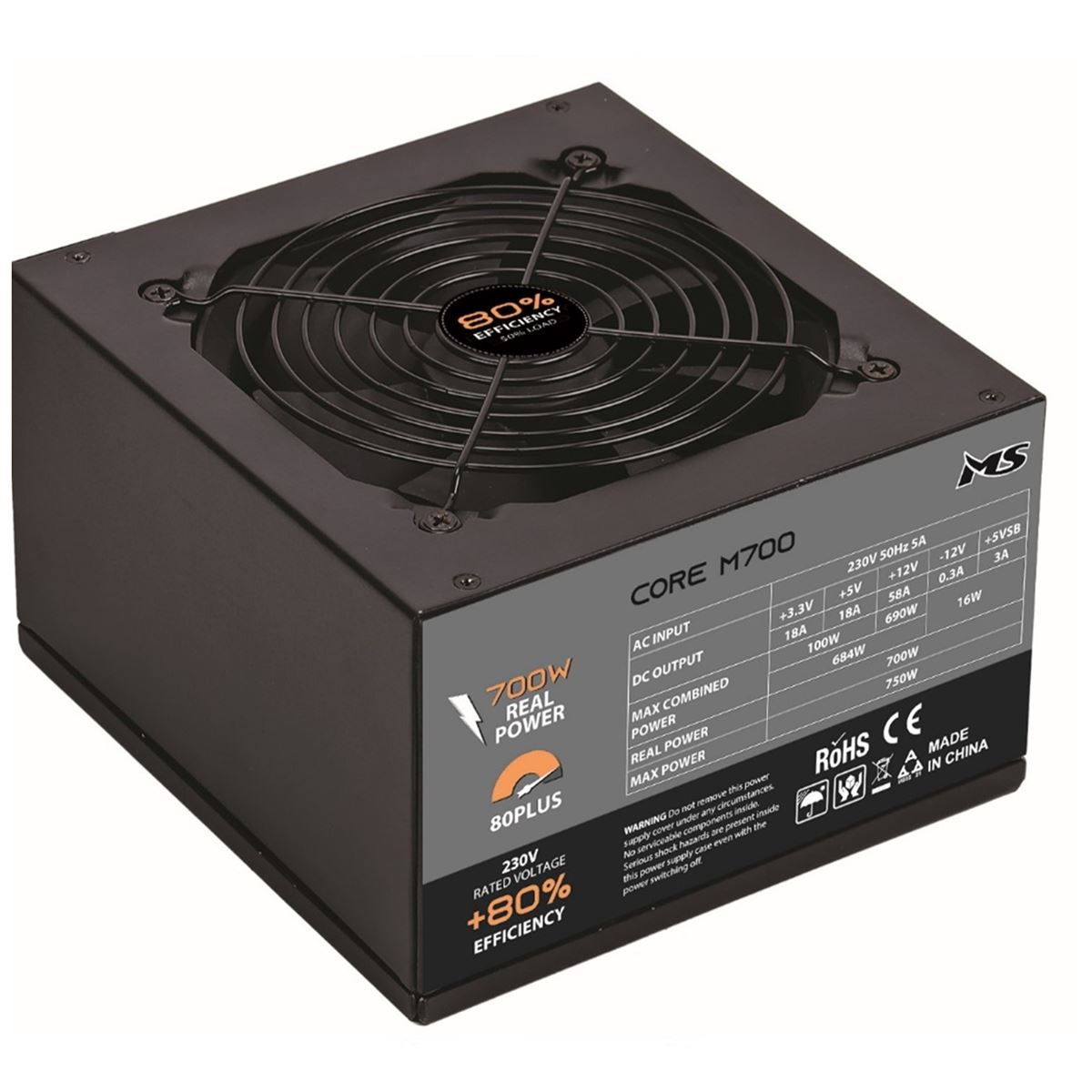 PSU MS CORE M700 80+ NAPOJUVANJE