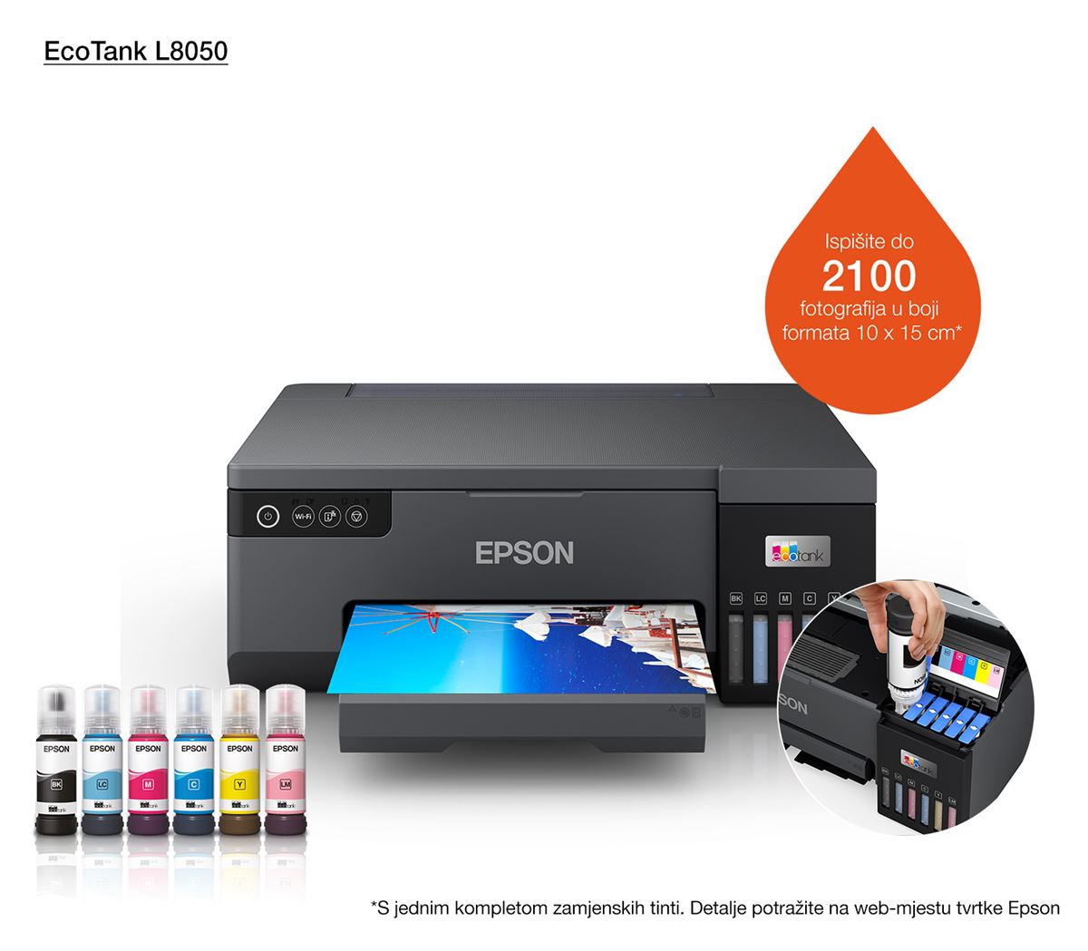PRN Epson INK EcoTank L8050 Photo