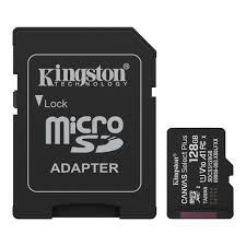 MEM SD MICRO 128GB Kingston Canvas Select Plus + Adapter