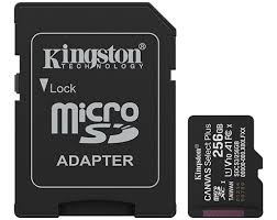 MEM SD MICRO 256GB Kingston Canvas Select Plus + Adapter