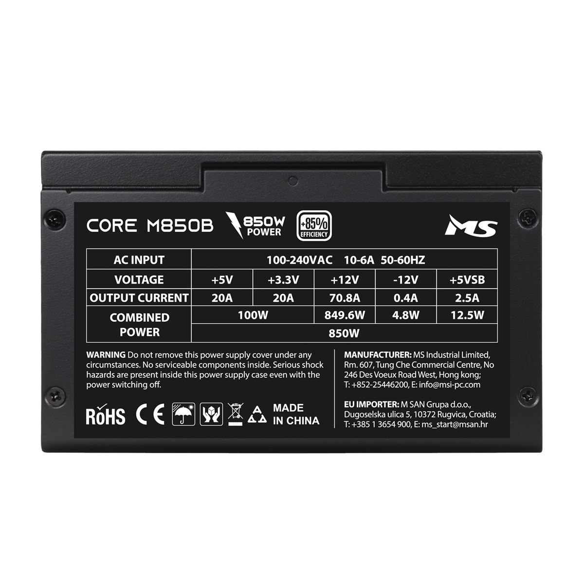 PSU MS CORE M850B ATX3.1