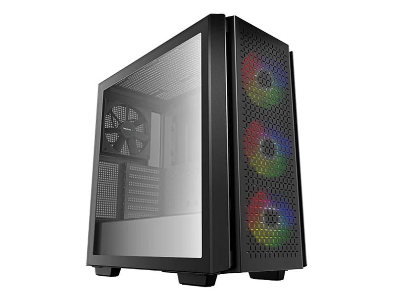 ATX / E-ATX Midi Tower Case Deepcool CG560 Black w/USB 3.0, USB 2.0, 3x 120mm ARGB LED,1x 140mm Fans