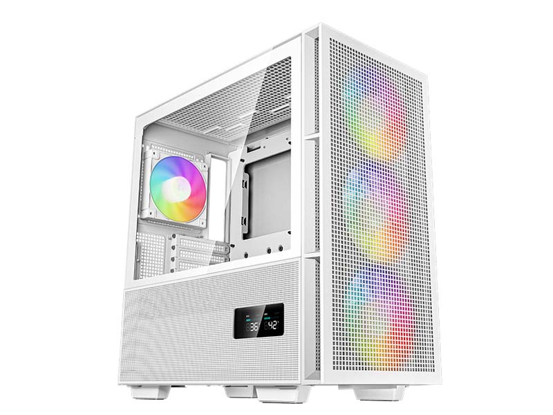 ATX / E-ATX Midi Tower Case Deepcool CH560 Digital White w/USB 3.0, 3x 140mm, 1x 120mm LED Fans