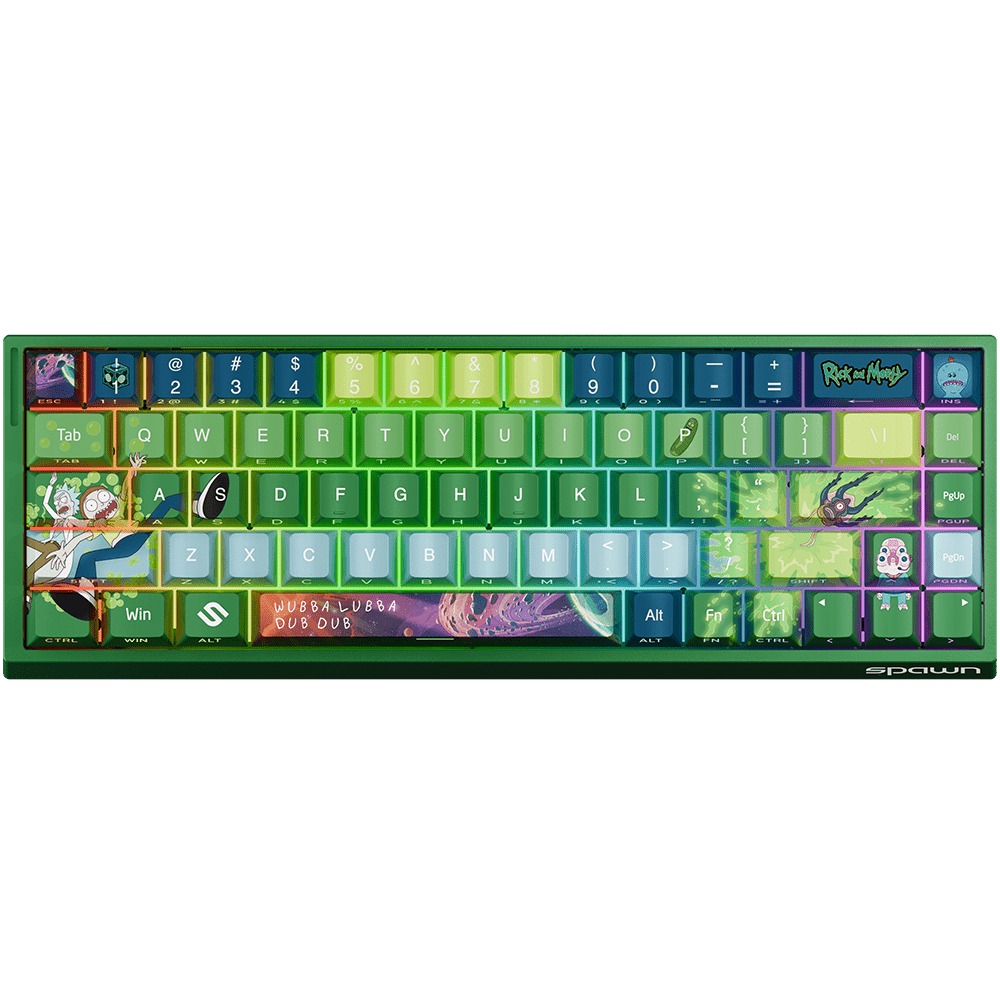 Keyboard Spawn WB Rick and Morty 65% Wired Magnetic Hall-Effect Switch RGB