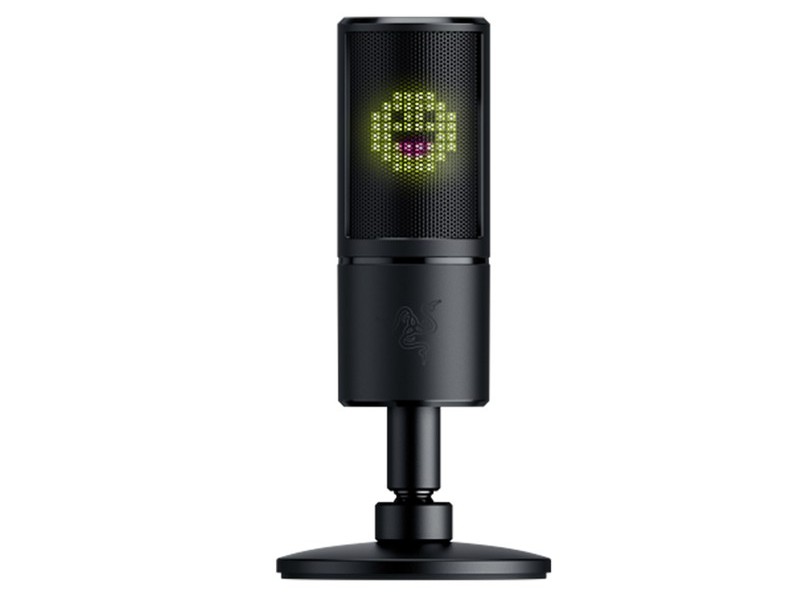 Microphone Razer Seiren Emote Streaming, USB Black w/8-Bit Emoticon Led Display
