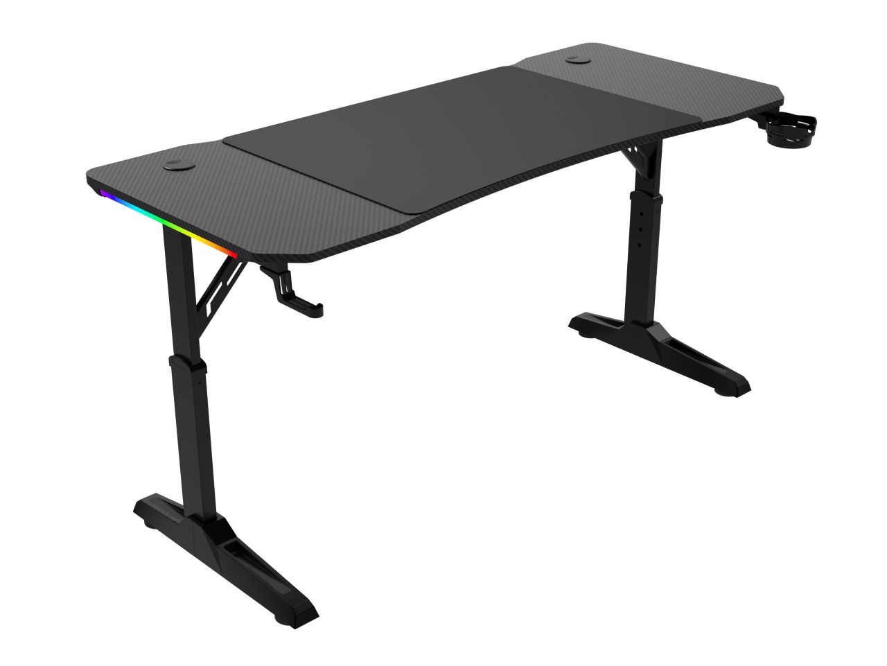 Gaming Desk Viper STERLING RGB 140 Height Adjustable w/Mouse pad
