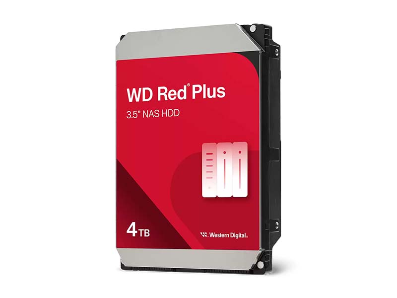 HDD 3.5" 4TB Western Digital WD Red Plus NAS SATA3 128MB 5400RPM WD40EFZZ