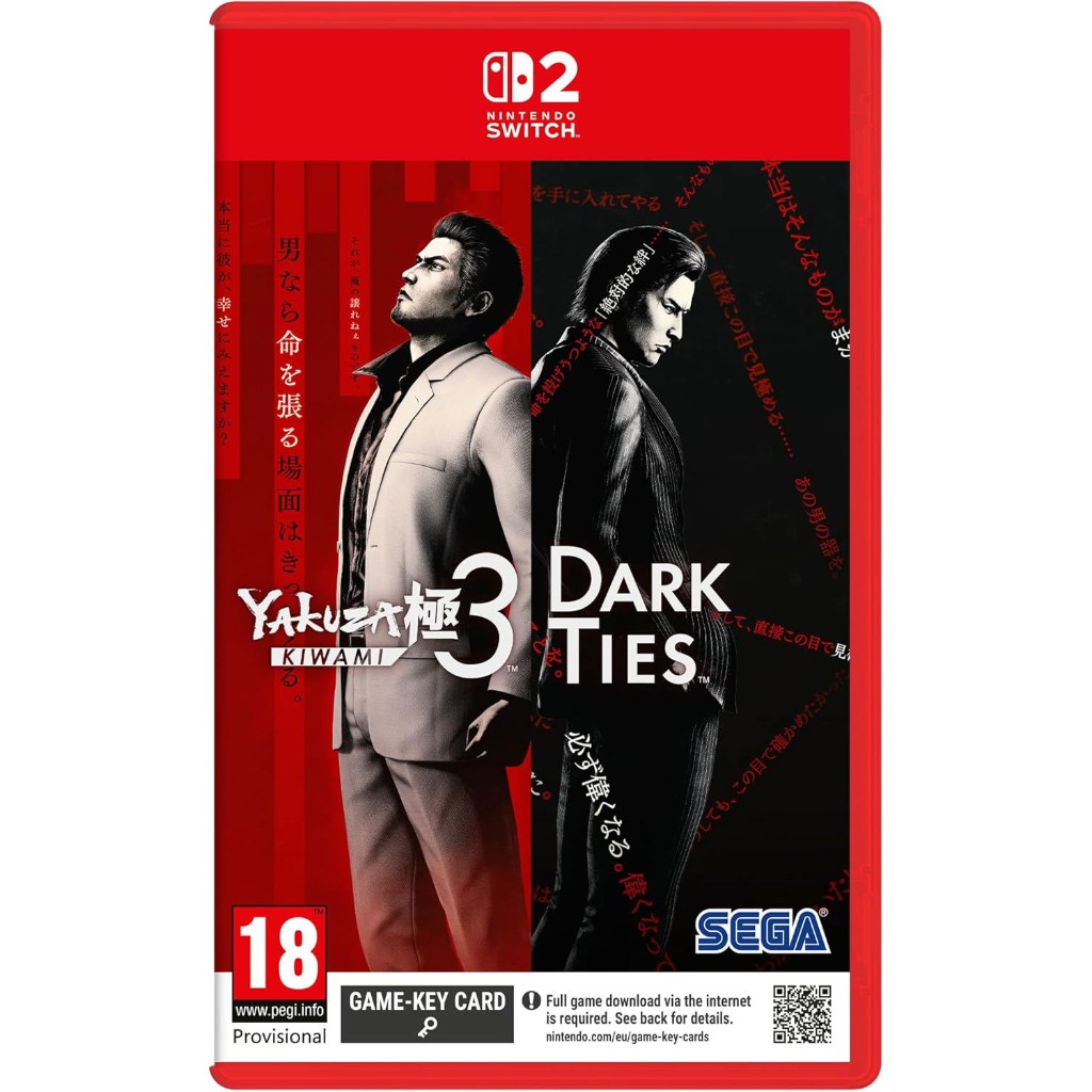 Game Nintendo 2 - Yakuza Kiwami 3 and Dark Ties (Game-Key Card)